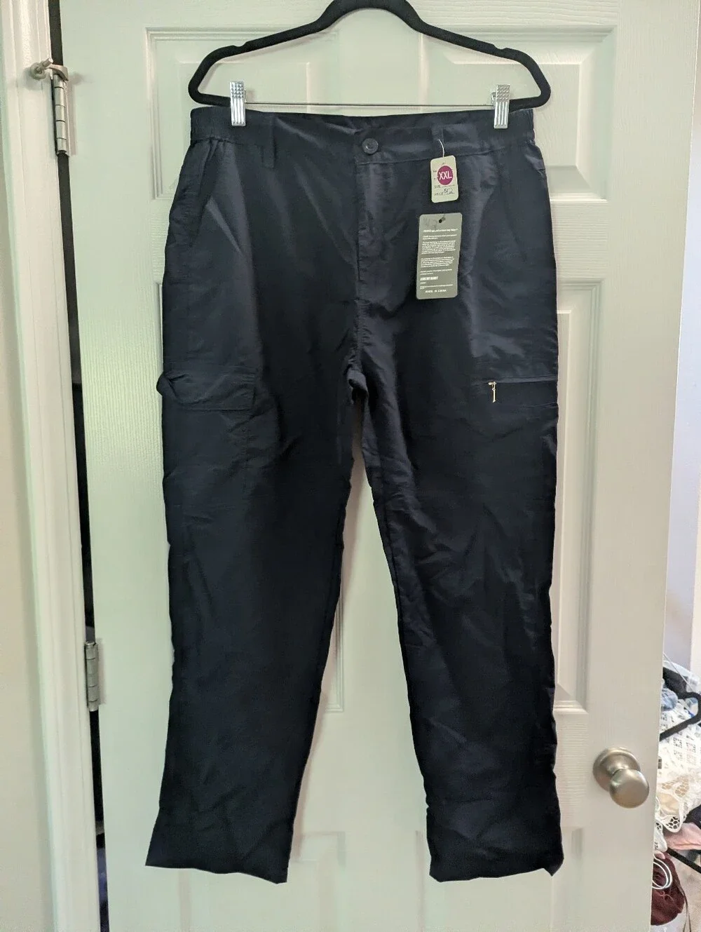 Tactical Cargo Pants XXL Navy Ripstop Hiking Utility Outdoor Lightweigh